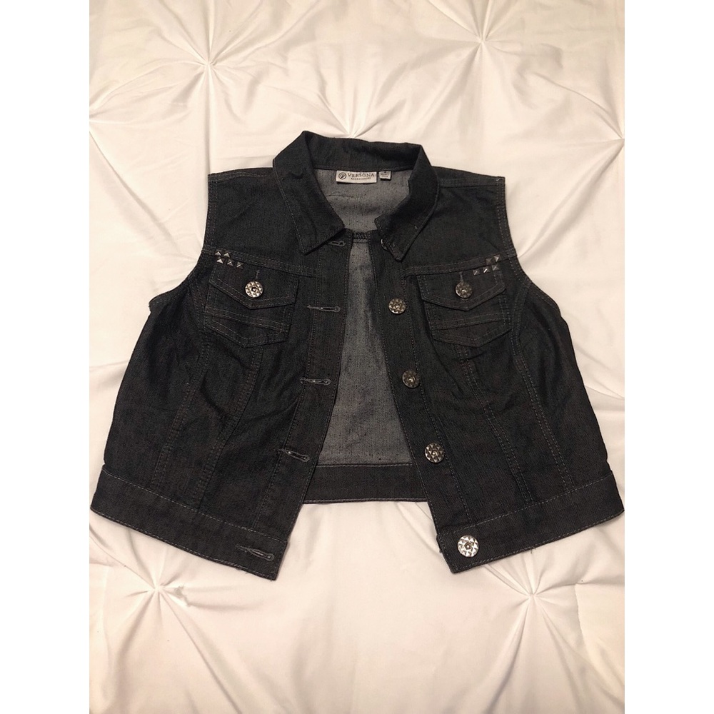 Versona Dark Wash Denim Vest